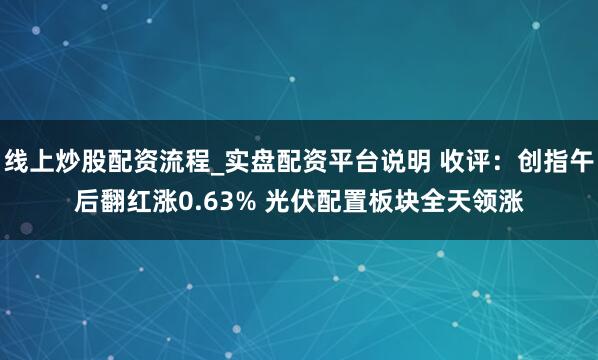 线上炒股配资流程_实盘配资平台说明 收评：创指午后翻红涨0.63% 光伏配置板块全天领涨